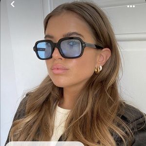 Lexxola Jordy Black Blue Sunglasses